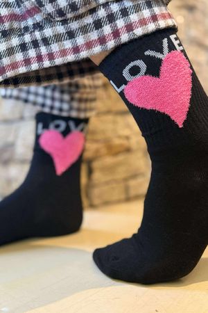Sweet Heart Socks Black 